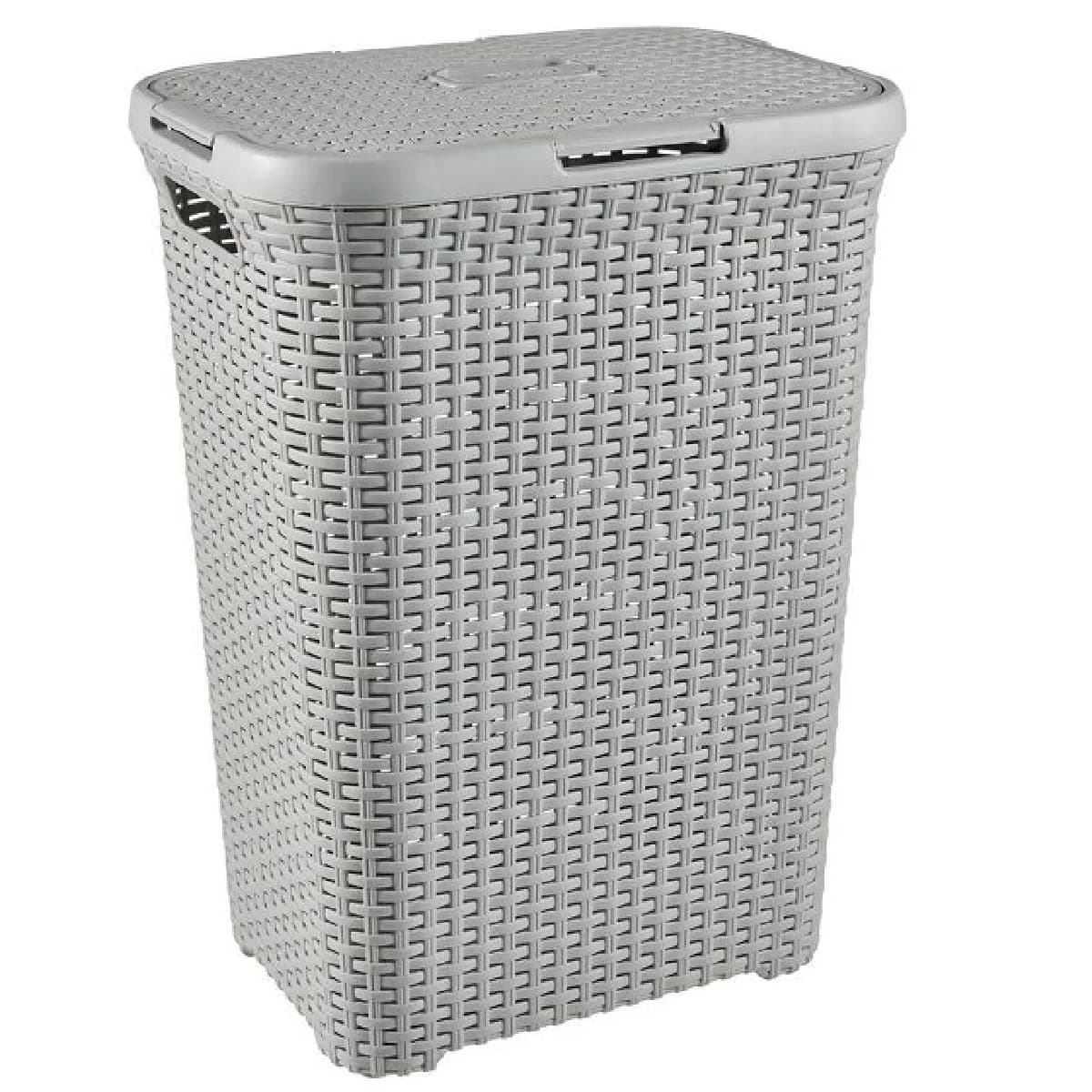 Curver Panier à linge 60L - Gris clair
