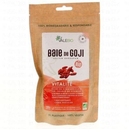 VALEBIO Super fruits baie de goji séchées sachet 150g